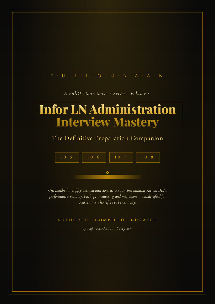 Infor ADM Interview Guide cover — FullOnBaan