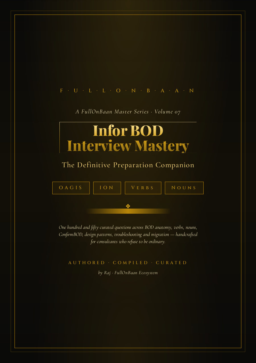Infor BOD Interview Guide cover — FullOnBaan