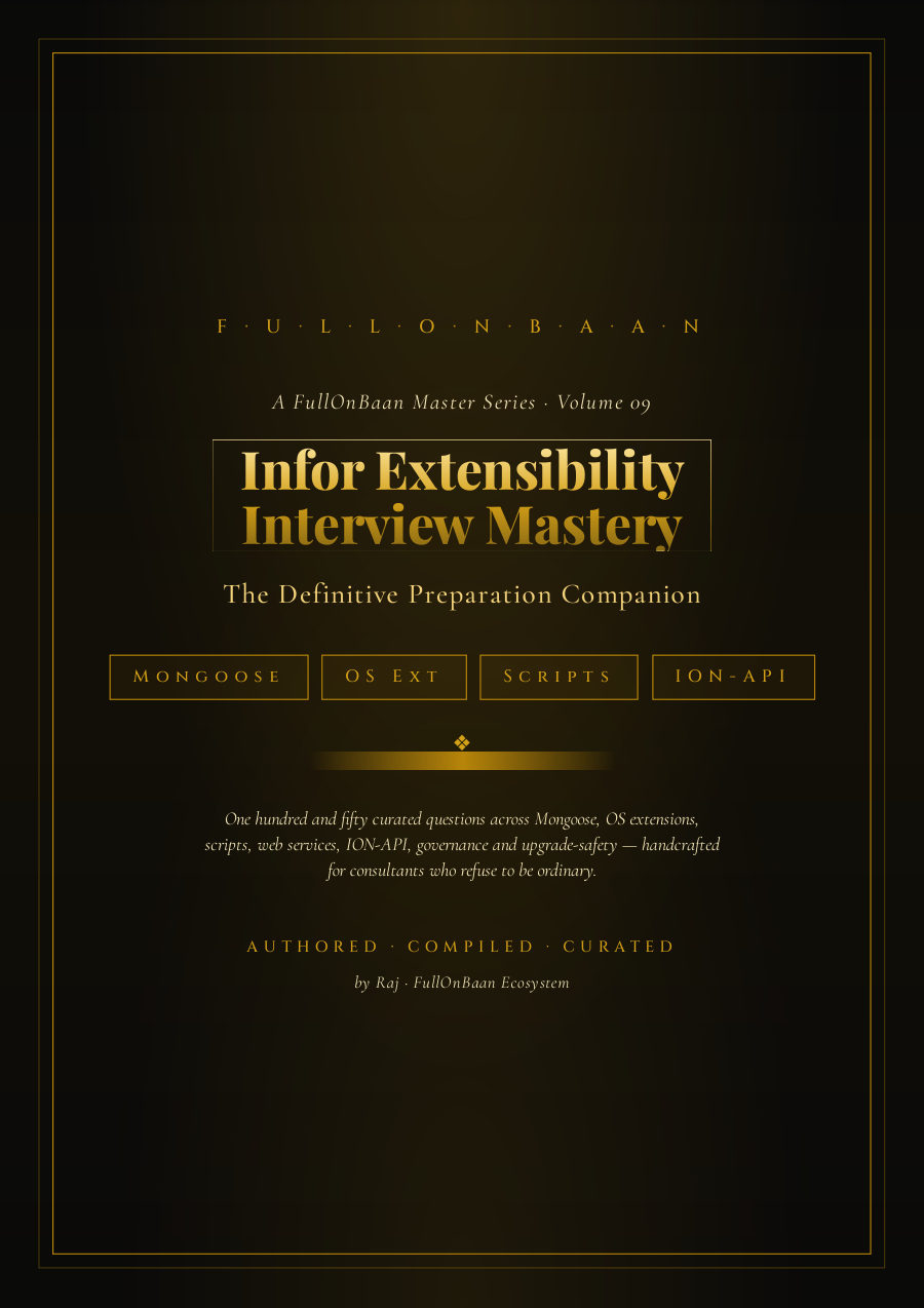 Infor EXT Interview Guide cover — FullOnBaan