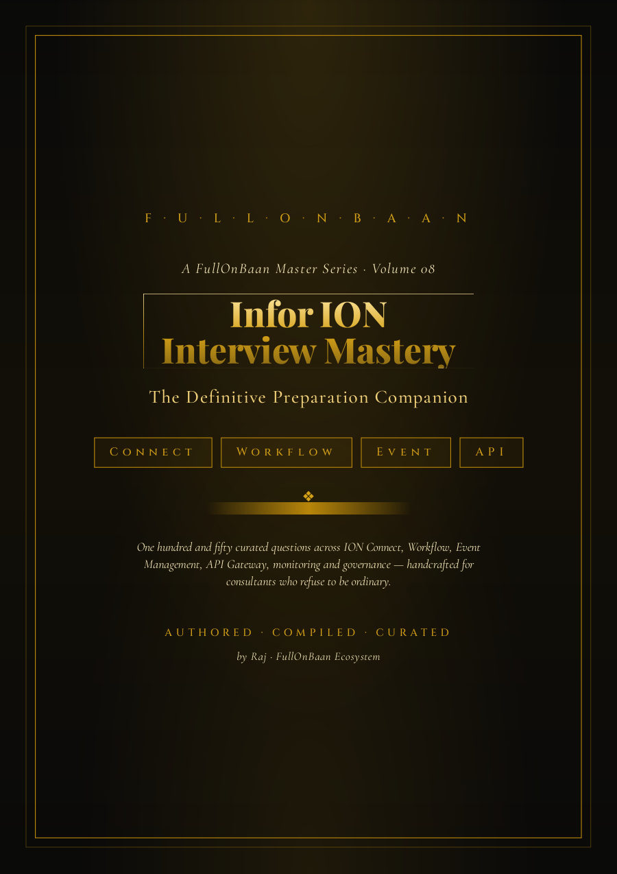 Infor ION Interview Guide cover — FullOnBaan