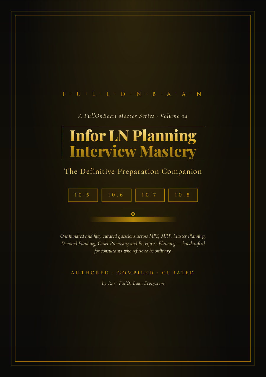 Infor PLN Interview Guide cover — FullOnBaan