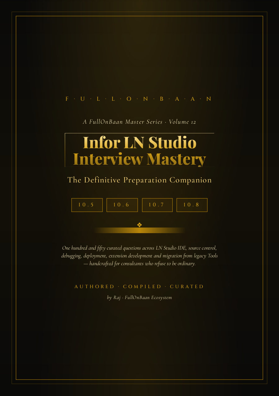 Infor STD Interview Guide cover — FullOnBaan