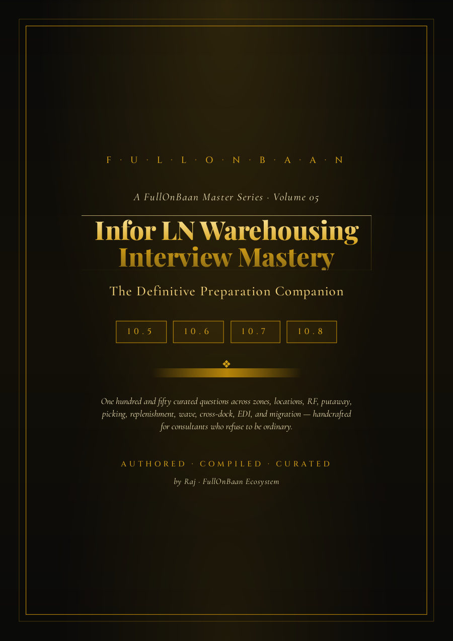 Infor WMS Interview Guide cover — FullOnBaan